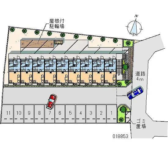 ★手数料０円★八王子市弐分方町　月極駐車場（LP）